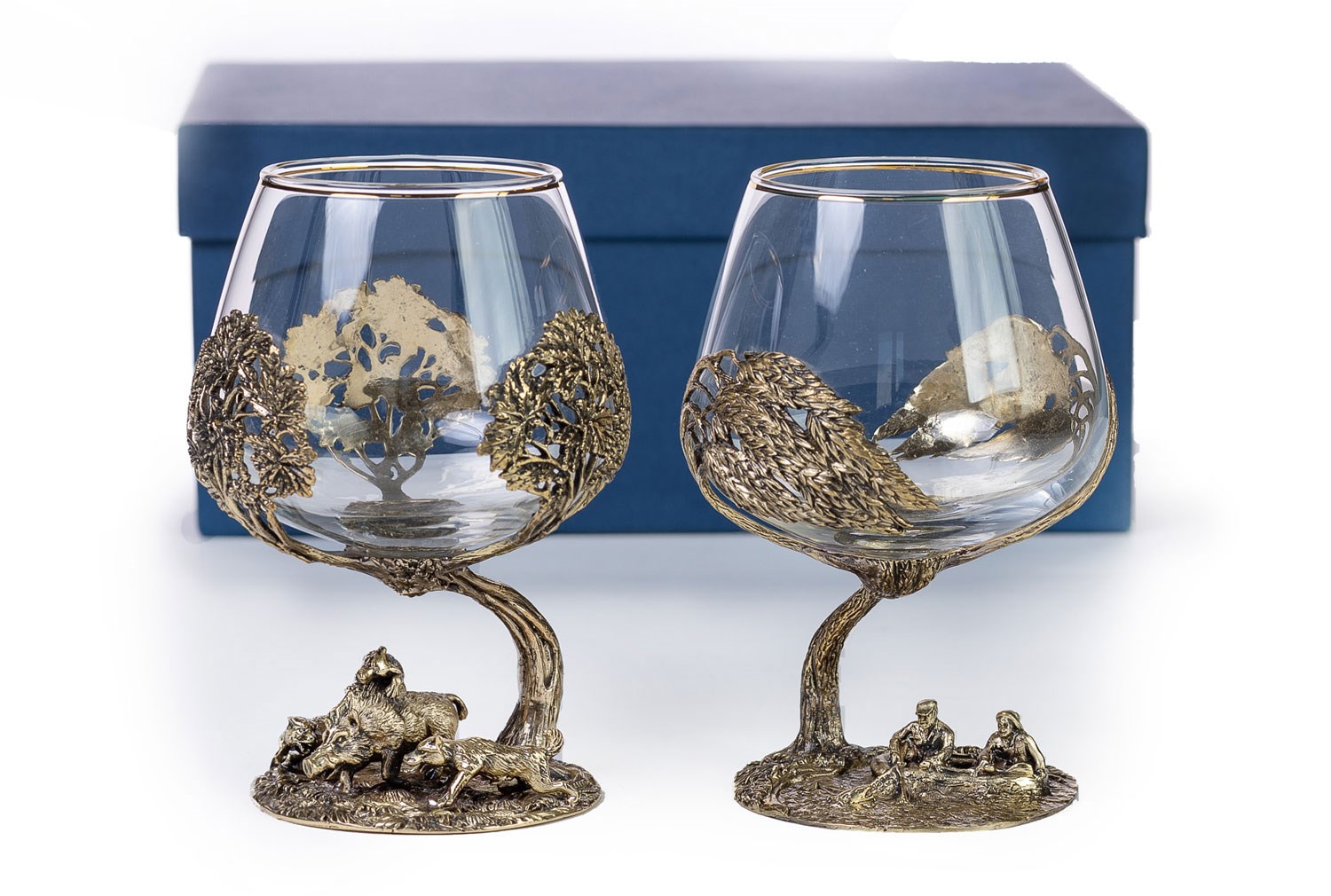 Сувенирные коньячные бокалы, 2 шт