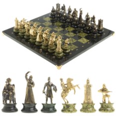 Шахматы Турецко-европейская война из змеевика