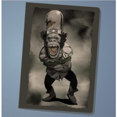 Обложка на паспорт Crazy monkey