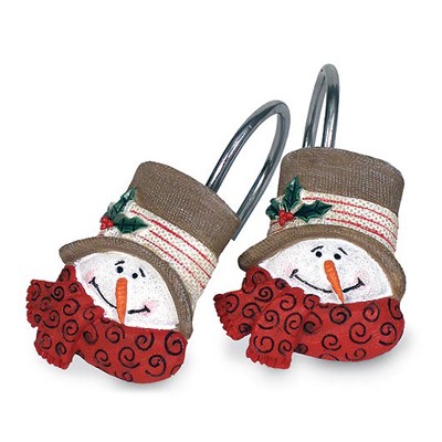 Набор из 12 крючков для шторки Traditional Snowman