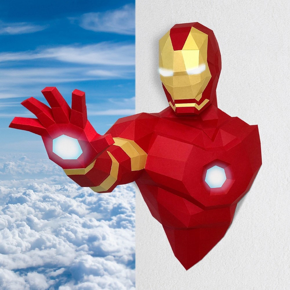 3D-модель Paperraz ЖЕЛЕЗНЫЙ ЧЕЛОВЕК на стену