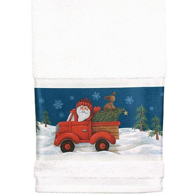 Полотенце банное Truckin With Santa
