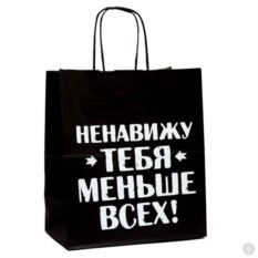 Подарочный пакет Ненавижу тебя меньше всех