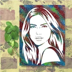 Портрет своими руками по технологии блеск арт