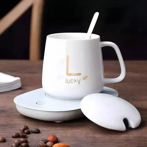Подарочный набор Lucky кружка с подставкой для подогрева