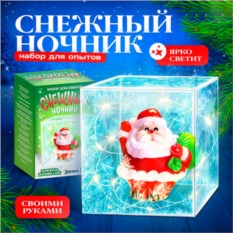Набор для опытов «Снежный ночник — Дед Мороз»
