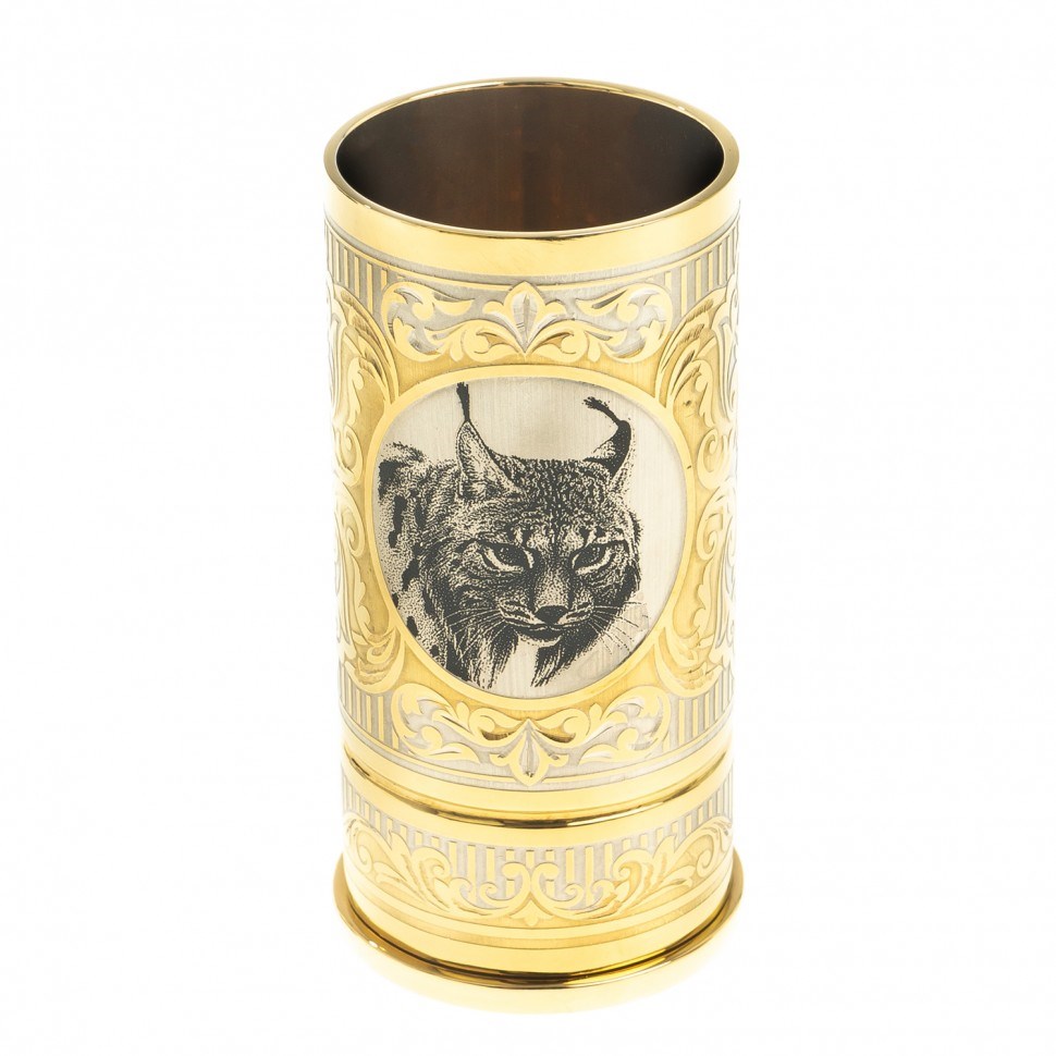 Стопка гильза для водки Рысь