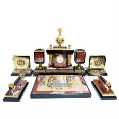 Настольный набор из яшмы Монарх