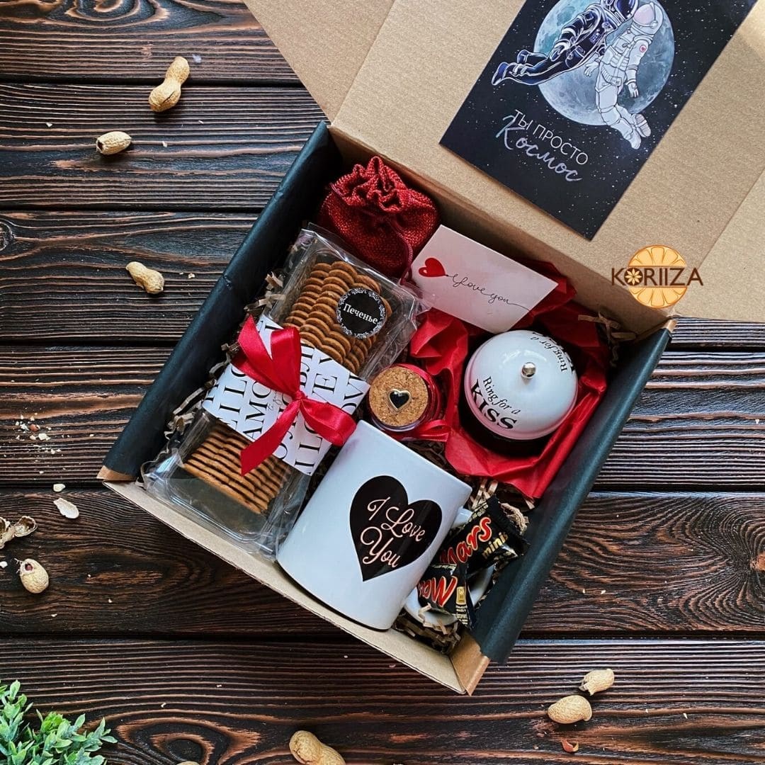 милые подарочные наборы. новогодний бокс с мягкой игрушкой. милые подарки. подарок девушке. набор милый комплект.