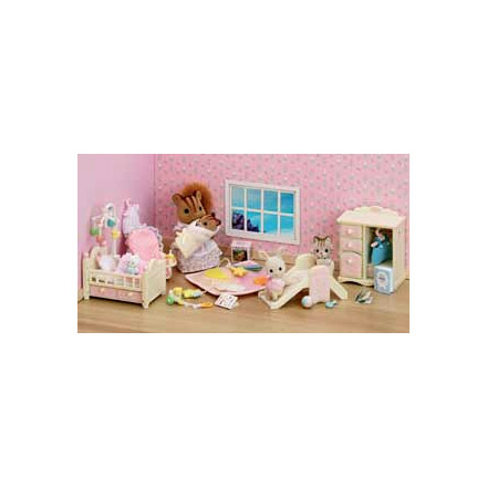 Sylvanian families розовая комната