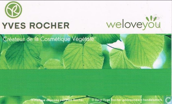 Подарочная карта yves rocher