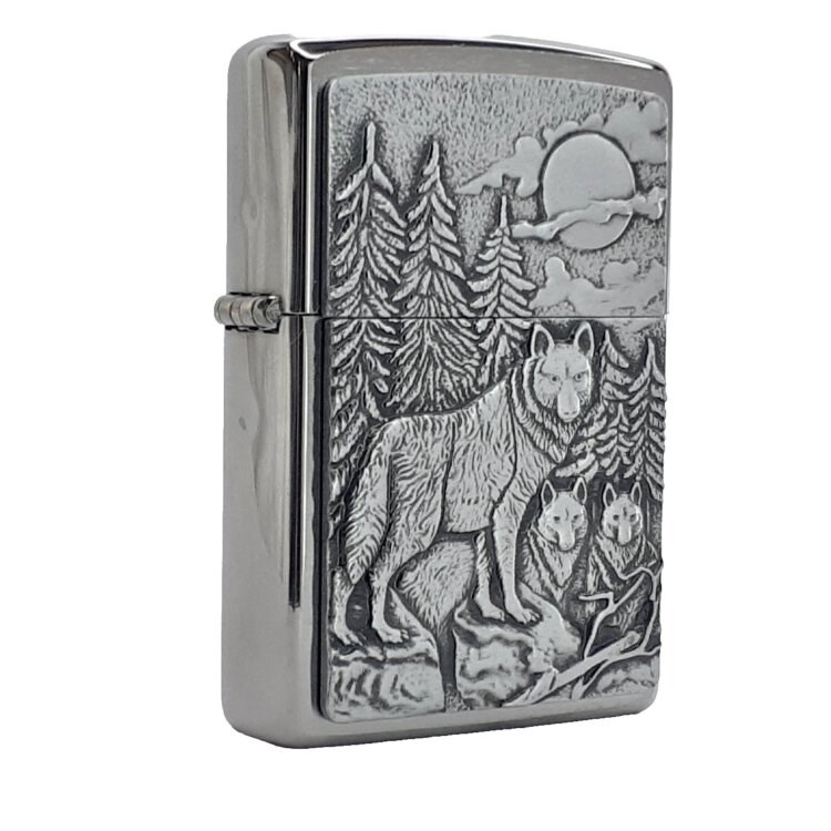 Зажигалка с волком Zippo 20855