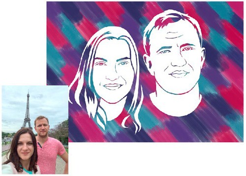 Набор художника Портрет пары своими руками