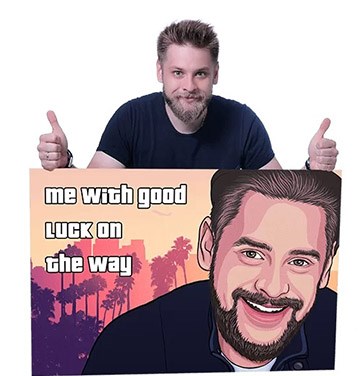 Портет по фото в стиле GTA за 1 день