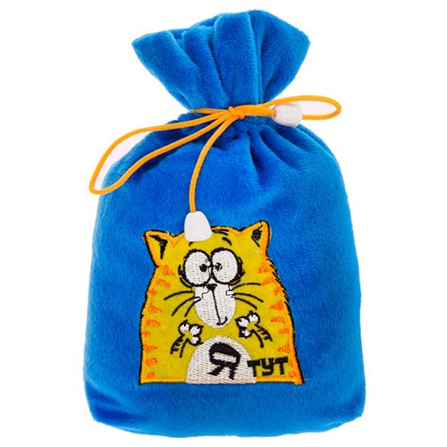 Прикол «Кот в мешке: Я тут!»