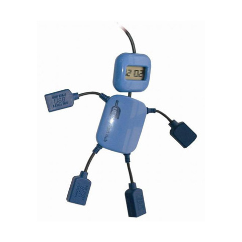 USB-hub с часами