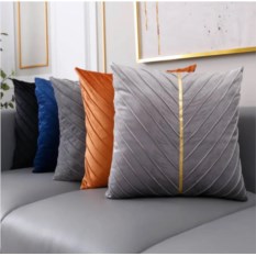 Декоративная наволочка Gold Stripe (разные цвета)