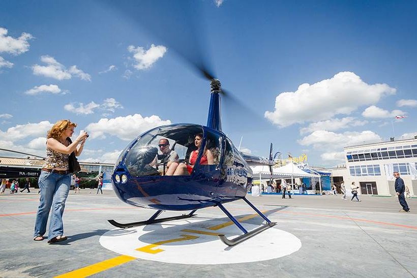 Аэродром Мячково Robinson r44