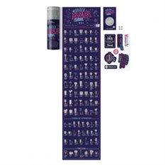 Cкретч постер 100 дел Bar Edition