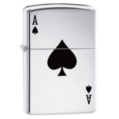Зажигалка Zippo 24011 Armor Туз Пик - High Polish Chrome