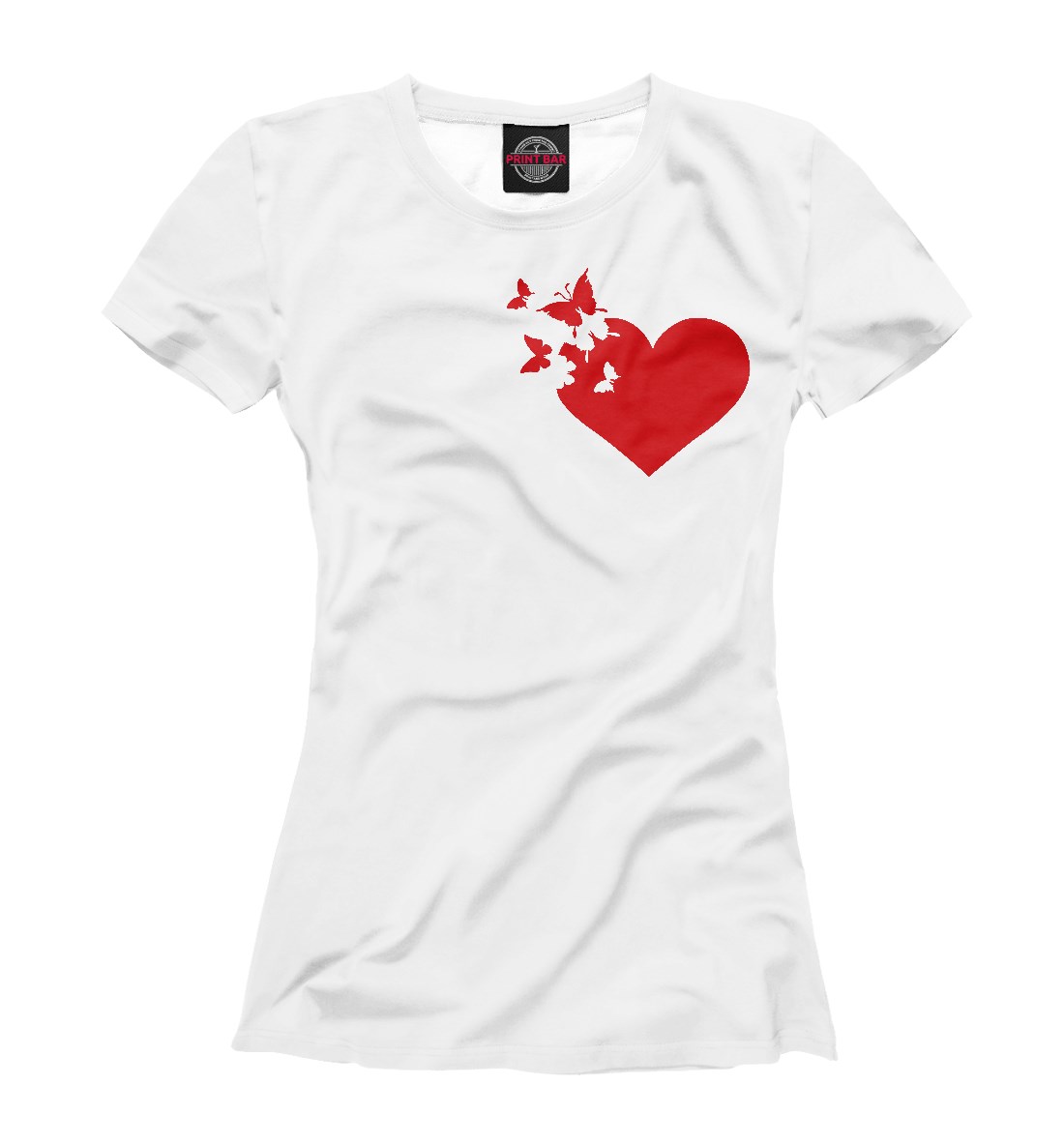 Женская футболка 'сердце'