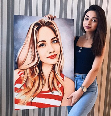 Портрет по фото в стиле Digital за 1 день