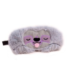 Маска для сна Ленивец фиолетовый