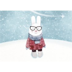 Авторская открытка Зайка