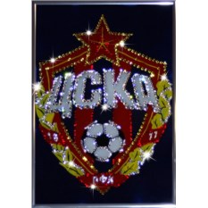 Картина с кристаллами Логотип ЦСКА