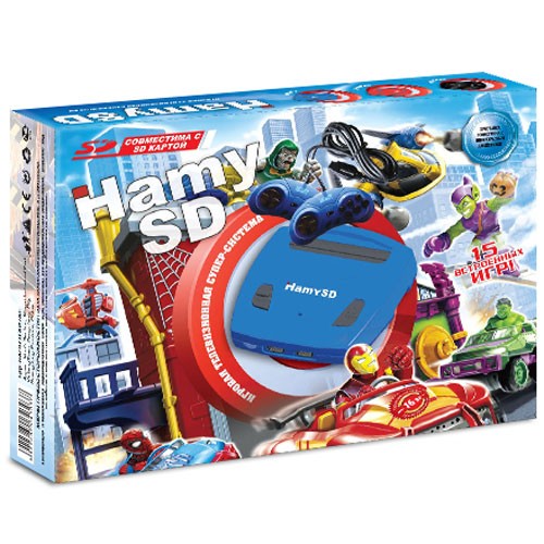 Игровая приставка Hamy 3 SD Blue (15 игр)