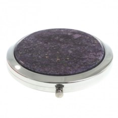 Зеркало из камня флюорит (цвет серебро)