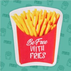 Пляжное полотенце Картошка фри