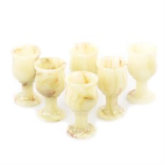 Набор рюмок на ножке из оникса