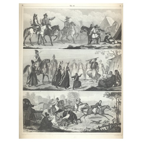 Всадники: русские, киргизы, балканцы, турки