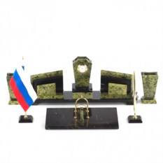 Настольный канцелярский прибор Бюрократ из змеевика