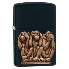 Зажигалка Zippo 29409 Три мудрые обезьяны