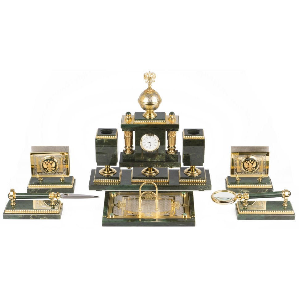 Настольный набор из нефрита Держава