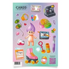 Виниловые стикеры Девяностые