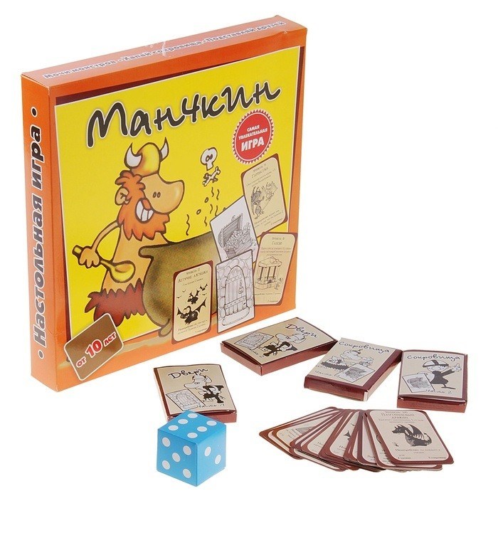 Игра Манчкин (битва с монстрами, захват сокровищ)
