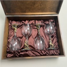 Набор из 4-х бокалов для вина «Лошадь»