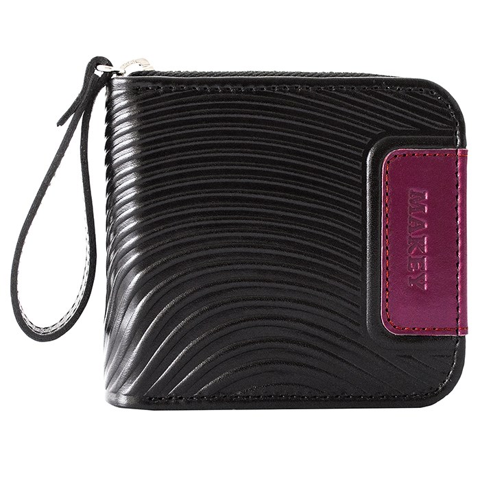 Кошелек Waves (цвет: черный-фуксия)
