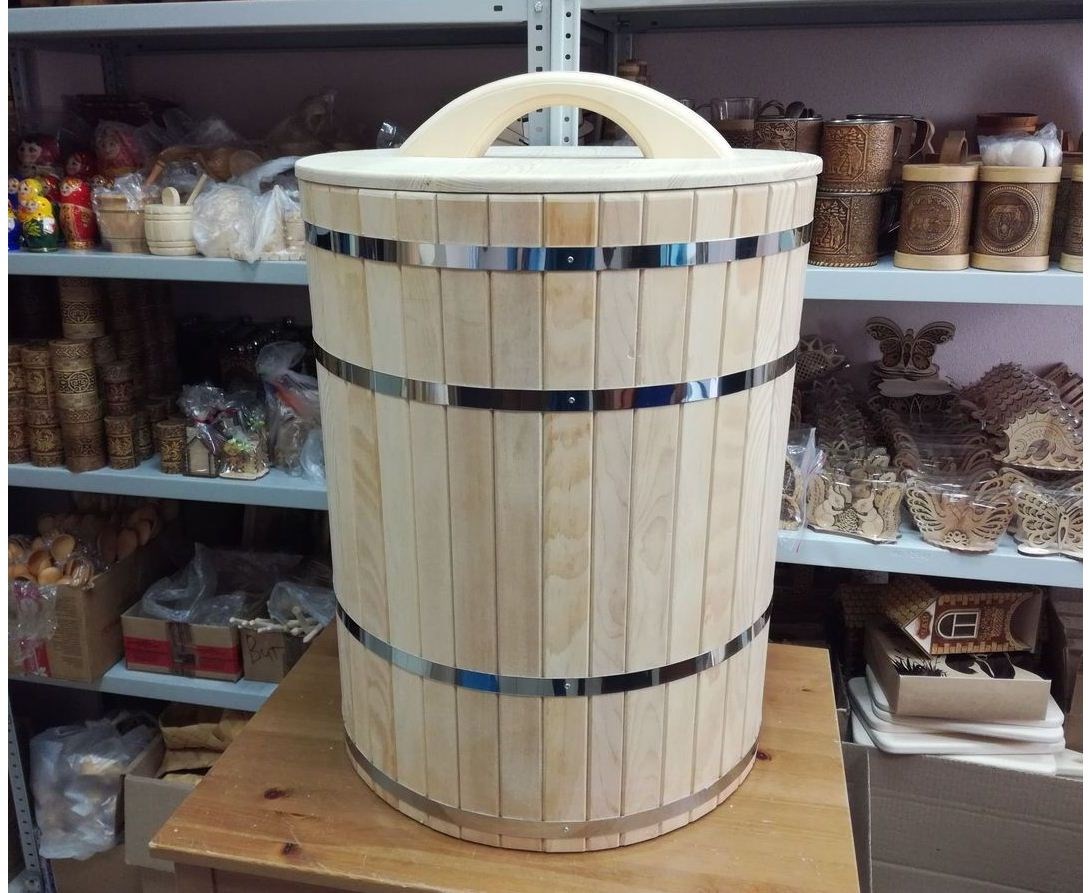 Кадка деревянная для засолки для бани 100 л