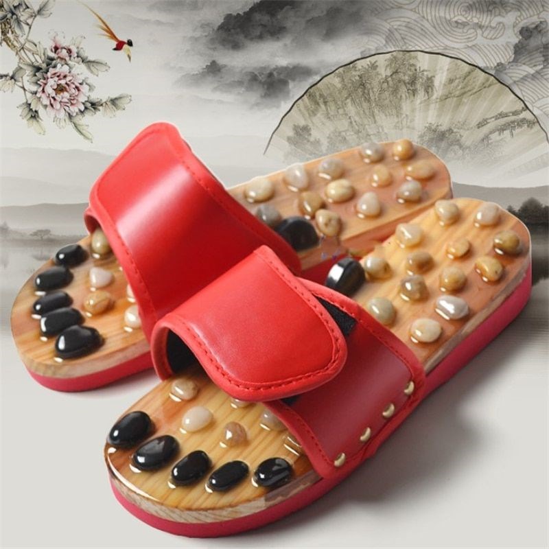 Массажные тапочки с камнями Stone Steps