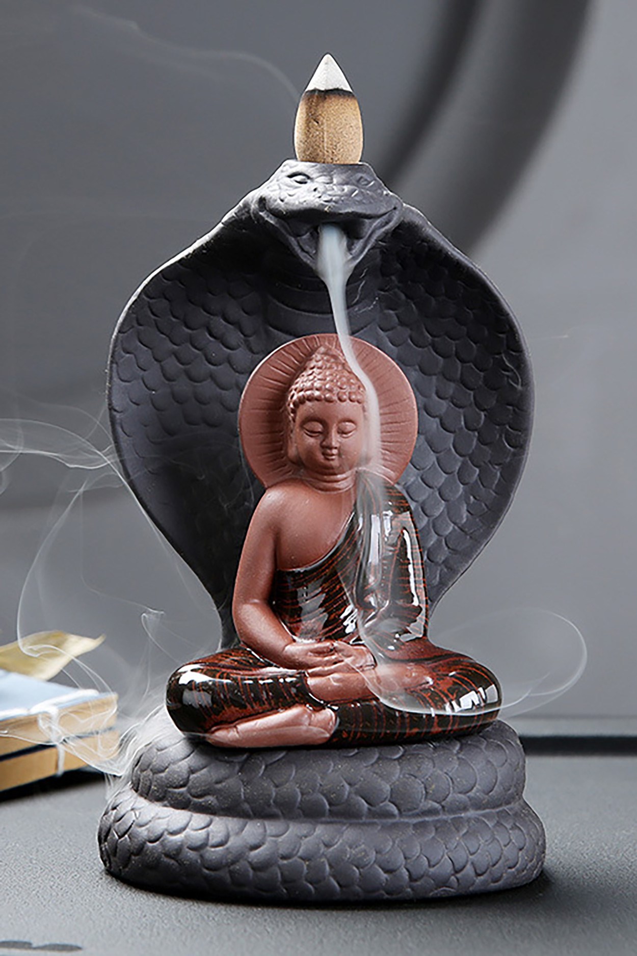 Подставка для благовоний стелющийся дым Королевская Кобра