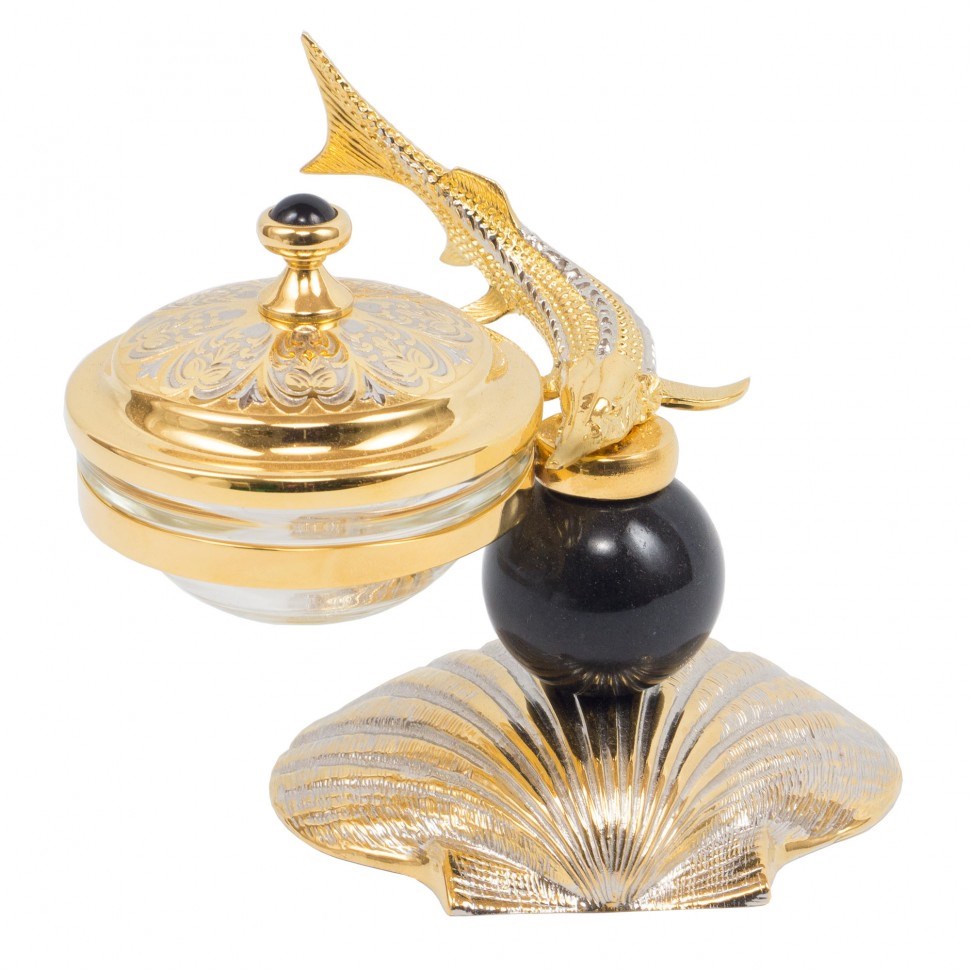 Икорница Стерлядка на ракушке (долерит)