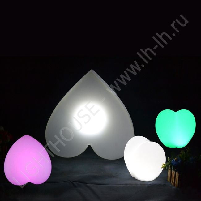 Светящееся LED сердце Puassy RGB Accum (под заказ)
